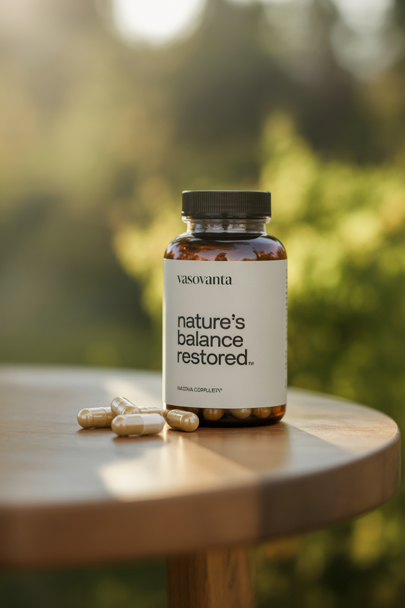 Vasovanta natural complex product bottle and capsules
